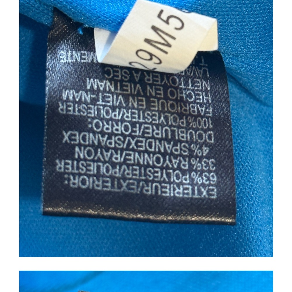 Tahari Arthur S. Levine Blue Cap Sleeve Fit & Flare Dress - Size 2 - Picture 6 of 11